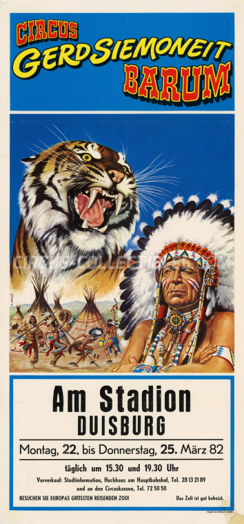 Barum Circus Poster - Germany, 1982