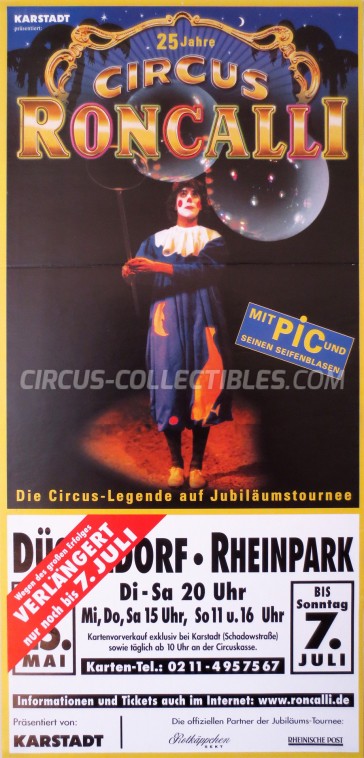 Roncalli Circus Poster - Germany, 2001