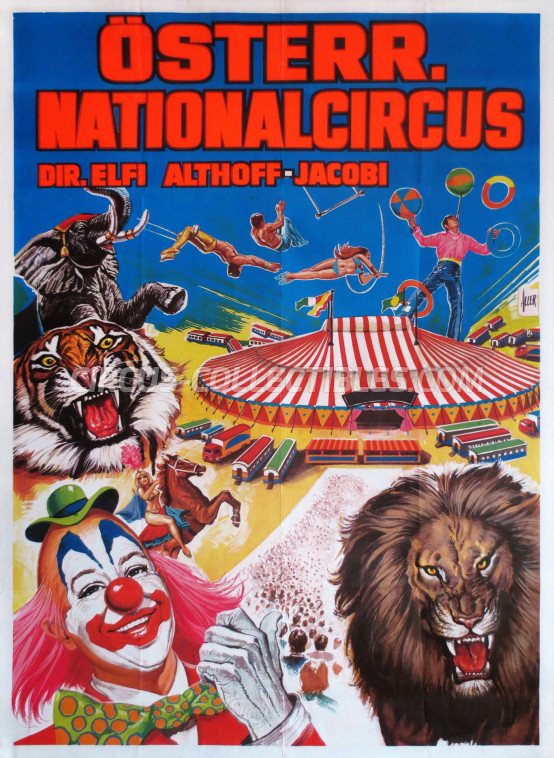 Elfi Althoff-Jacobi Circus Poster - Austria, 1992