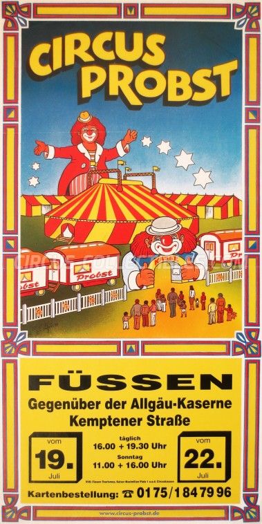 Probst Circus Poster - Germany, 0