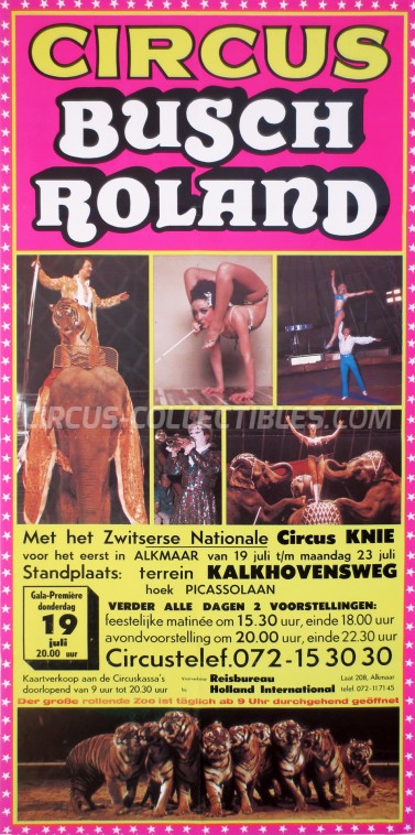 Busch-Roland Circus Poster - Germany, 1979