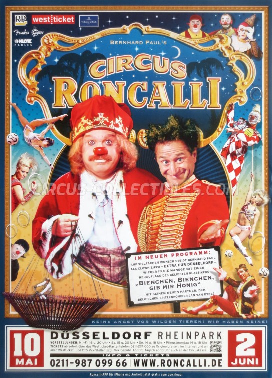 Roncalli Circus Poster - Germany, 2013