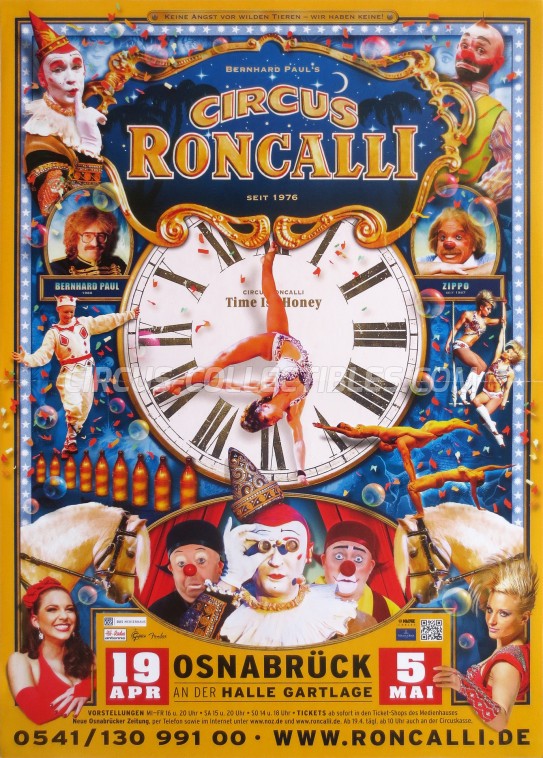 Roncalli Circus Poster - Germany, 2013