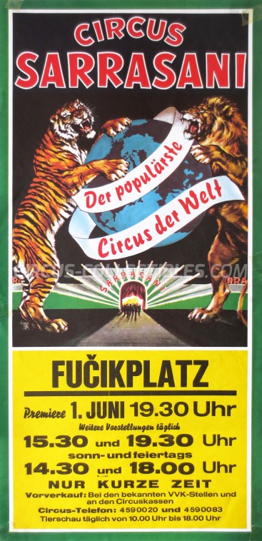 Sarrasani Circus Poster - Germany, 1984