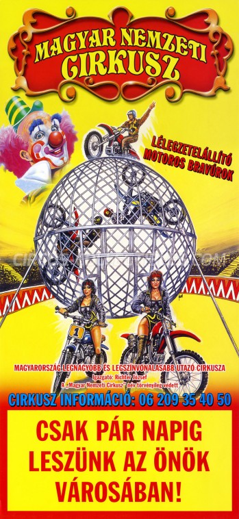Magyar Nemzeti Circusz Circus Poster - Hungary, 2007