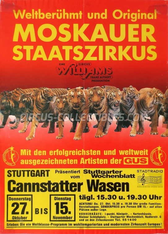 Althoff-Williams Circus Poster - Germany, 1988