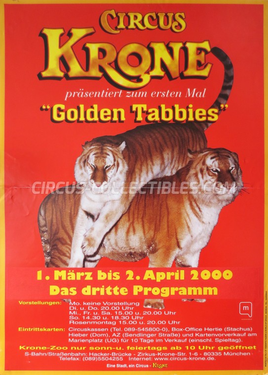 Krone Circus Poster - Germany, 2000