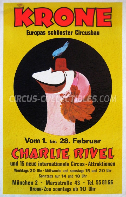Krone Circus Poster - Germany, 1971