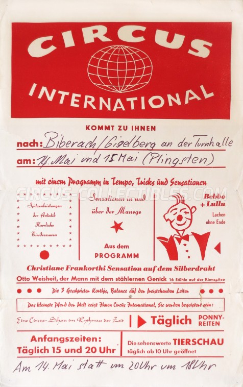International Circus Poster - Germany, 0