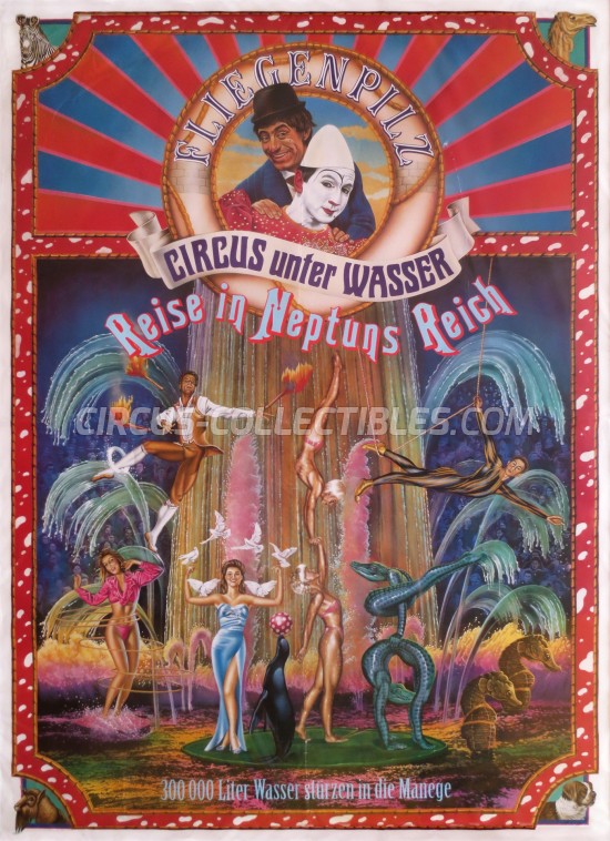 Fliegenpilz Circus Poster - Germany, 1991