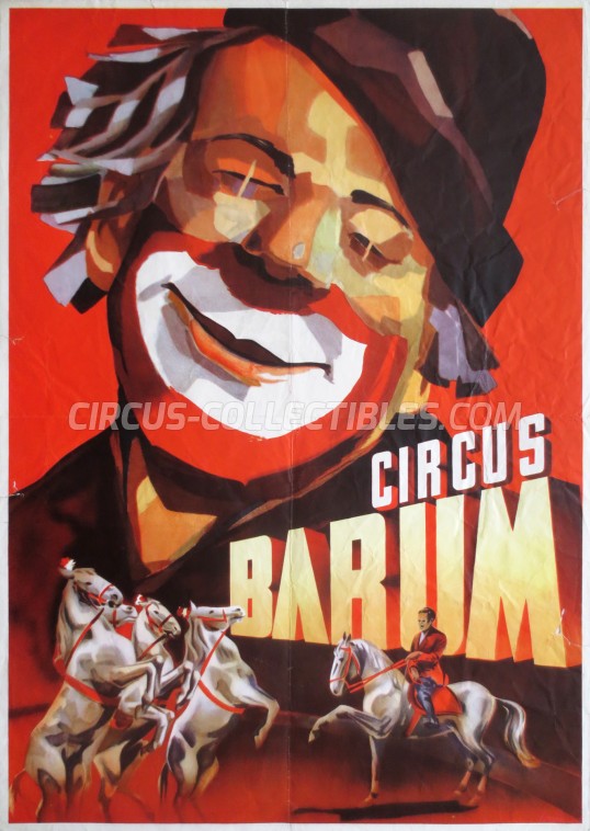 Barum Circus Poster - Germany, 1956