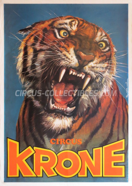 Krone Circus Poster - Germany, 1984