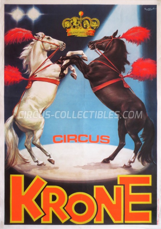 Krone Circus Poster - Germany, 1984