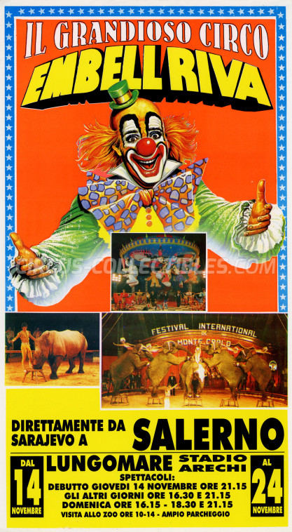 Embell Riva Circus Poster - Italy, 1996