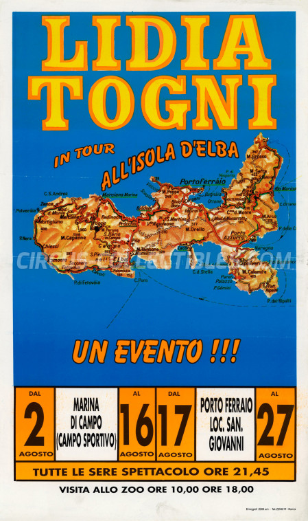 Lidia Togni Circus Poster - Italy, 0
