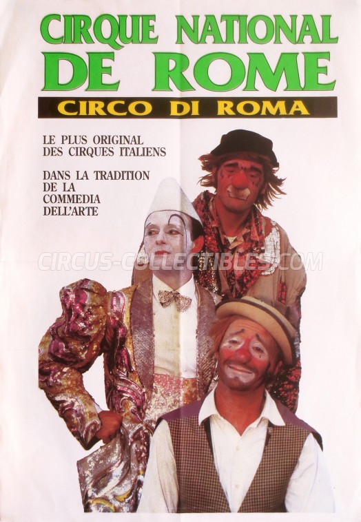 Circo di Roma Circus Poster - Italy, 1991