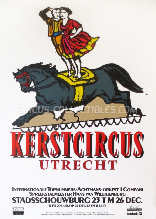 Kerstcircus Circus Poster - Netherlands, 1989