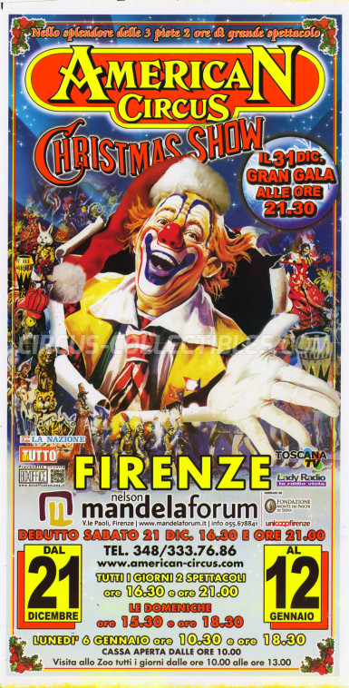 American Circus (Togni) Circus Poster - Italy, 2013