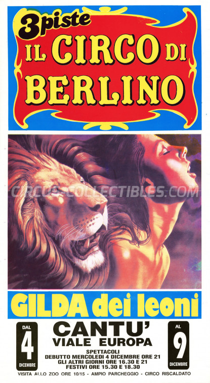 Wulber Circus Poster - Italy, 1991