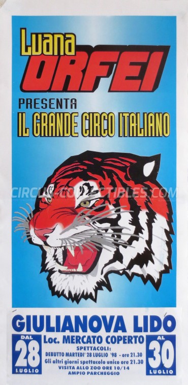 Luana Orfei Circus Poster - Italy, 1998