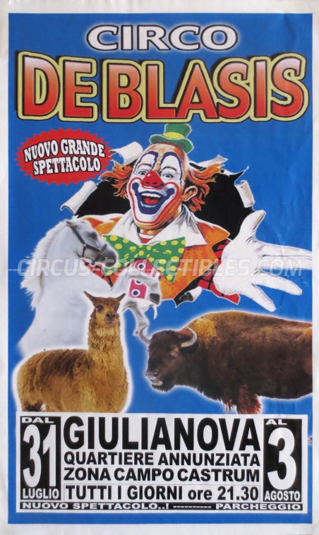 De Blasis Circus Poster - Italy, 0