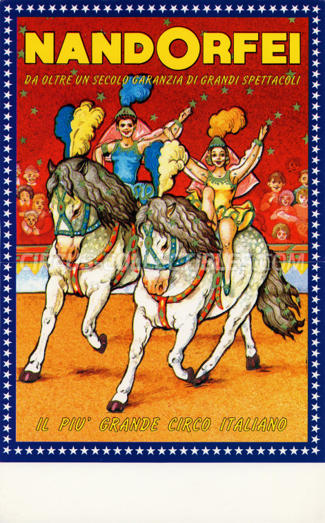 Nando Orfei Circus Poster - Italy, 1996
