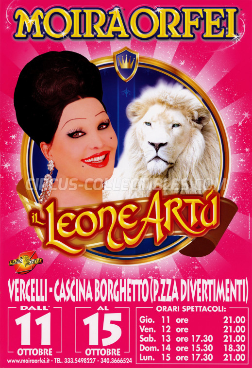 Moira Orfei Circus Poster - Italy, 2012