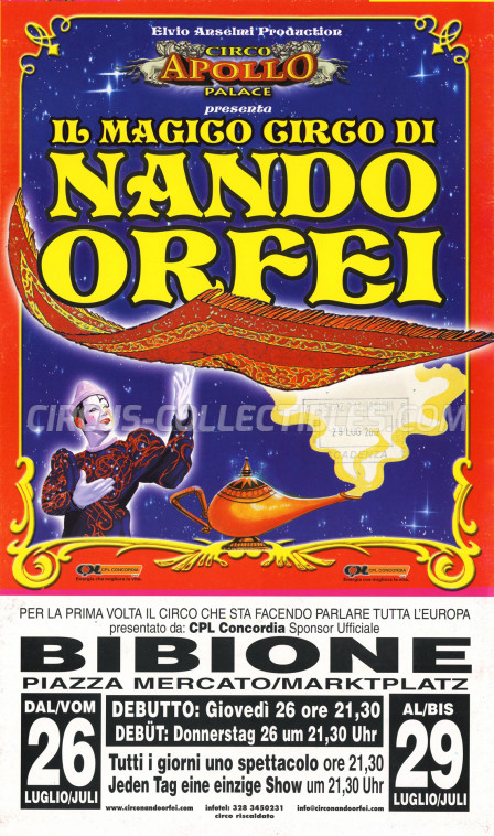 Nando Orfei Circus Poster - Italy, 2012