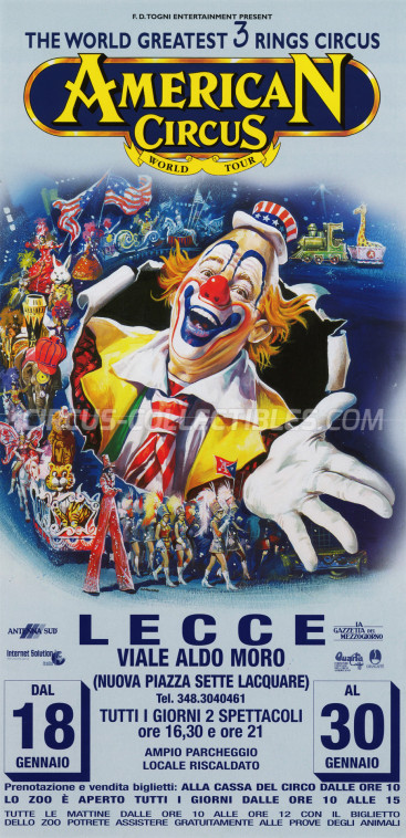 American Circus (Togni) Circus Poster - Italy, 2002