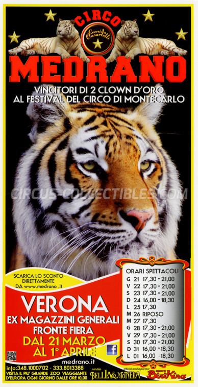 Medrano (Casartelli) Circus Poster - Italy, 2013