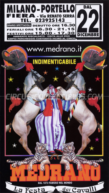 Medrano (Casartelli) Circus Poster - Italy, 2000
