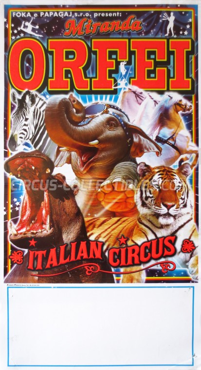 Miranda Orfei Circus Poster - Italy, 2012
