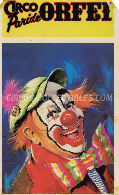 Paride Orfei Circus Poster - Italy, 1986
