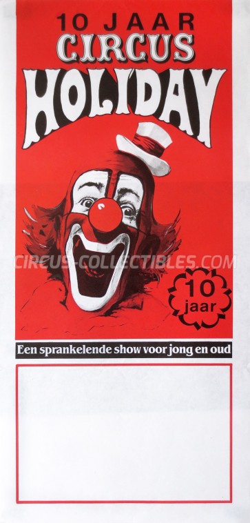 Holiday Circus Poster - Netherlands, 1989