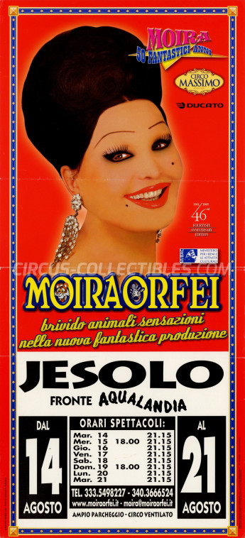 Moira Orfei Circus Poster - Italy, 2007
