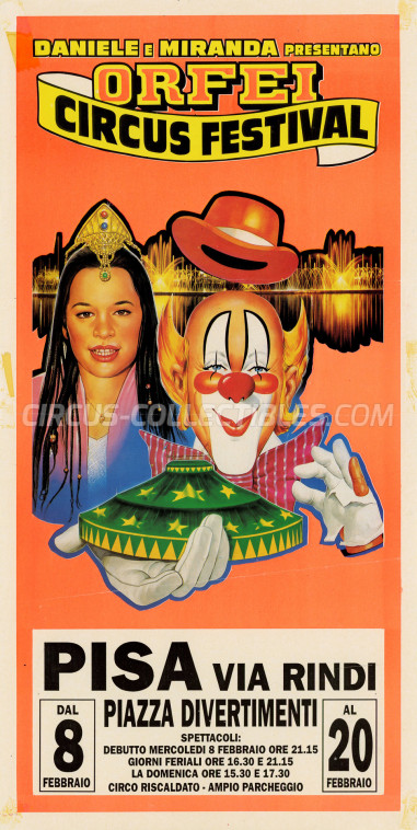 Miranda Orfei Circus Poster - Italy, 1995