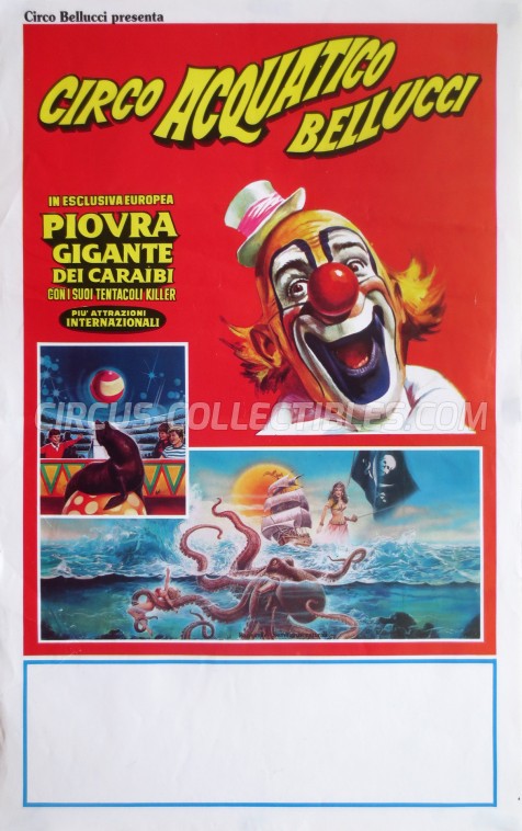 Acquatico Bellucci Circus Poster - Italy, 0