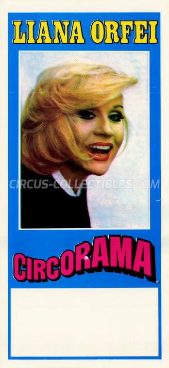 Liana Orfei Circus Poster - Italy, 1982