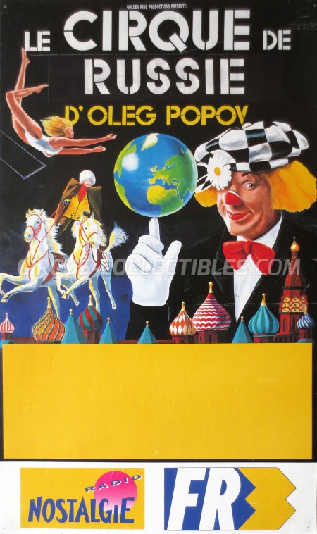 Moscow State Circus  Circus Poster - Russia, 1992