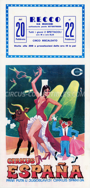 Niuman Circus Poster - Italy, 1978