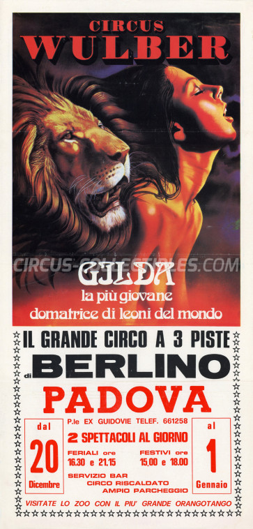 Wulber Circus Poster - Italy, 1989