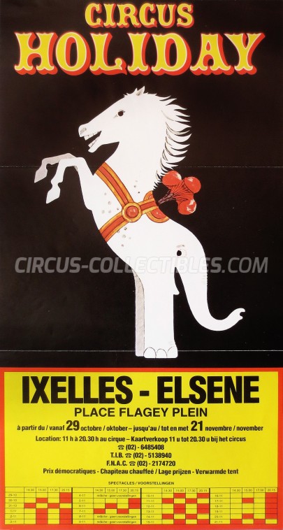 Holiday Circus Poster - Netherlands, 1982