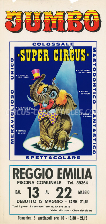 Darix Togni Circus Poster - Italy, 1977