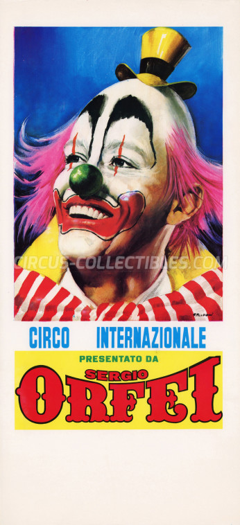 Sergio Orfei Circus Poster - Italy, 