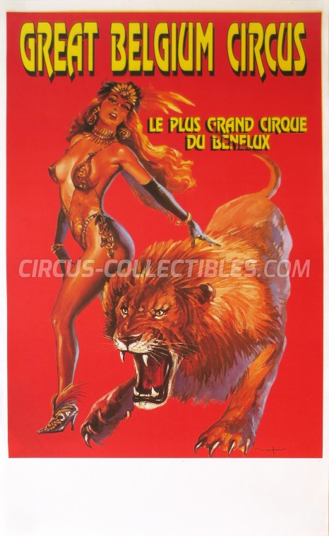 Great Belgium Circus Circus Poster - Belgium, 1990