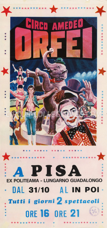 Amedeo Orfei Circus Poster - Italy, 