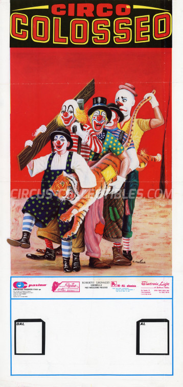 Colosseo Circus Poster - Italy, 1988