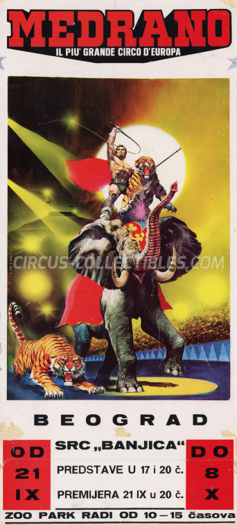 Medrano (Casartelli) Circus Poster - Italy, 1984
