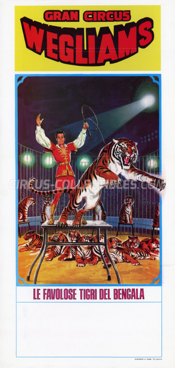 Wegliams Circus Poster - Italy, 1990