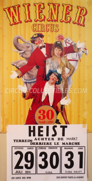 Wiener Circus Circus Poster - Belgium, 1995
